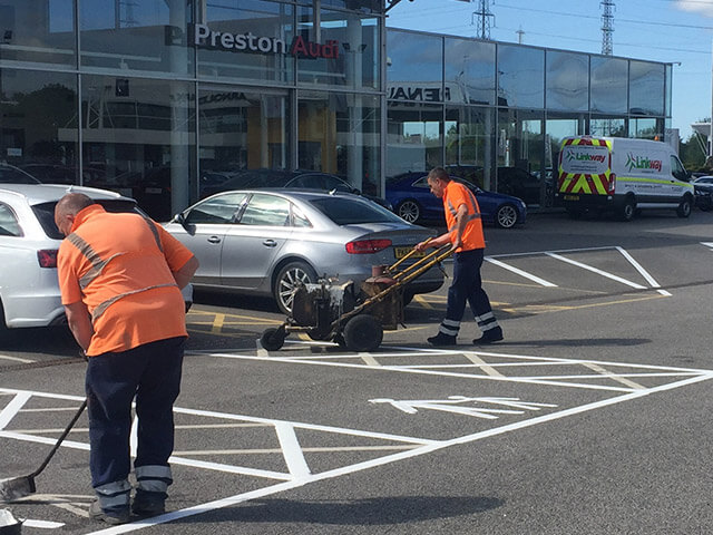 Title Four Commercial surface laying and line marking company Oldham