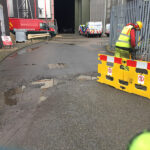 Roadway repairs in the UK