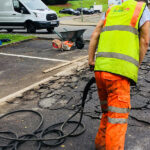 Road repairs in the UK