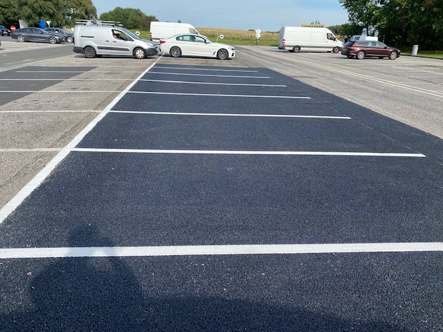 car park line marking surfacing Whitby